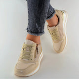 Sneaker Barbara Gold Beige Neu