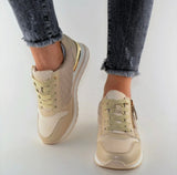 Sneaker Barbara Gold Beige Neu