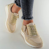 Sneaker Barbara Gold Beige Neu
