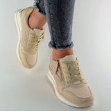 Sneaker Barbara Gold Beige Neu