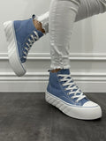 Sneaker Low Blau Sportschuhe Freizeitschuhe