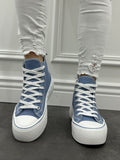 Sneaker Low Blau Sportschuhe Freizeitschuhe