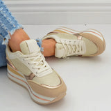 Keilsneaker Beige Gold New